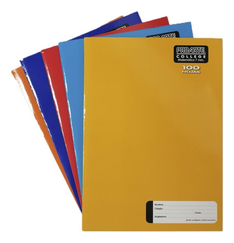 Cuadernos College 7mm. Proarte (pack 10 Unidades)