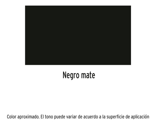 Pintura Esmalte Acrílico En Aerosol Negro Mate