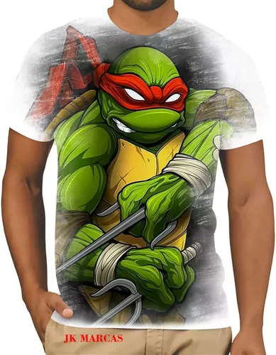 CAMISETA TARTARUGA NINJA DESENHO INFANTIL