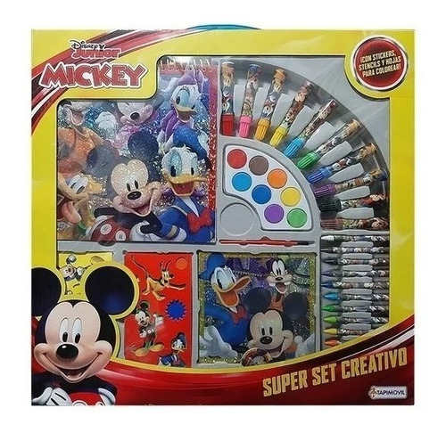 Imagen 1 de 4 de Mickey Mouse Super Mega Set Creativo Para Colorear