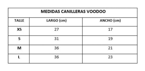 Canilleras Anatómica Voodoo - Hockey