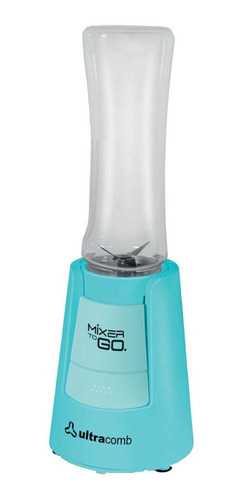 Licuadora portátil Ultracomb Mixer To Go LC-2203 600 mL turquesa con jarra de plástico 220V