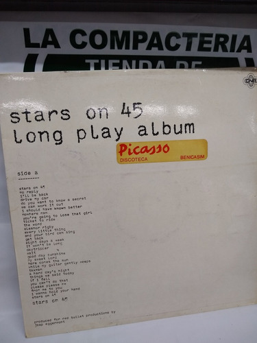 Stars On 45 Long Play Album Vinilo Espanol Mercado Libre Long play album was the first album by the dutch soundalike studio group stars on 45, released on the cnr records label in the netherlands in 1981. mercado libre