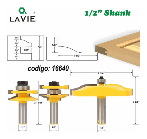 Fresa 12.7 Mm Para Pertas Ensambles