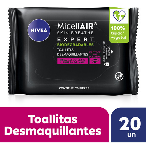 Nivea Micellair Expert Toallitas Desmaquillantes 20 Unidades