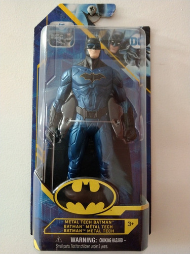 Muñeco Dc Figura Batman Azul Spin Master 15 Cms Original