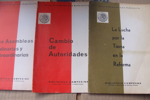 3 Tomos Ciclo Presidente Luis Echeverria