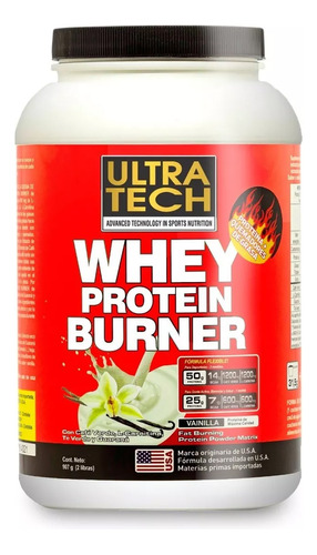 Whey Protein Burner Ultra Tech 2en1 Masa Muscula Quema Grasa
