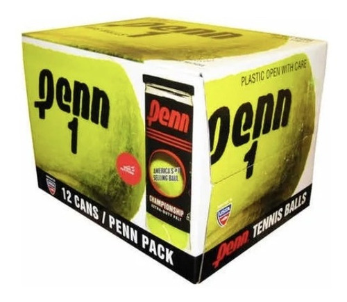 Pelotas De Tennis Penn 1 , 36pz. 12 Latas Head Championship