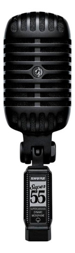 Microfone Shure Classic Super 55 Dinâmico Supercardióide cor preto