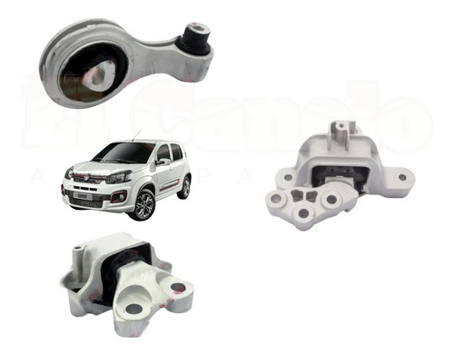 Kit Soportes Fiat Uno Estandar 2013 2014 2015 2016 2017 1.4