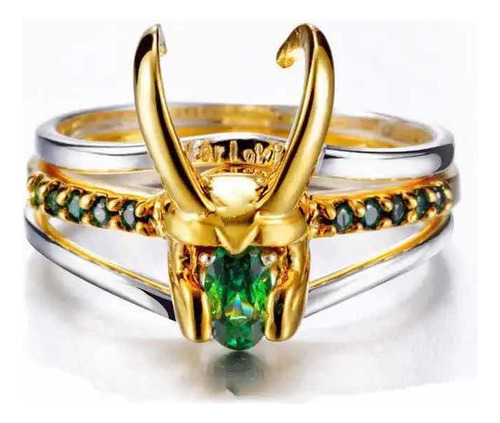 Anillo Unisex Marvel Loki Avengers Anillos Novedad Regalos