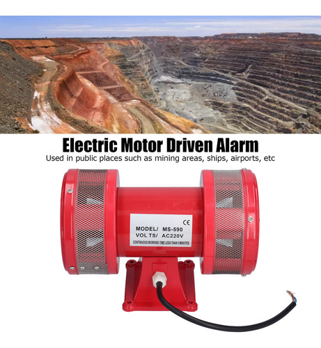 Motor De Sirena Antiaérea De Doble Vía, Alarma De 135 Db De
