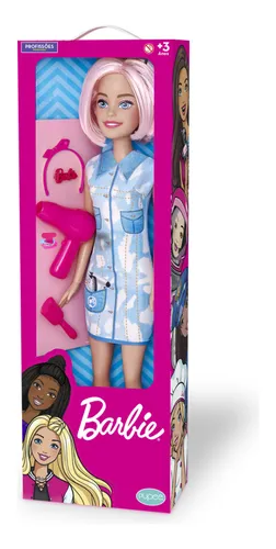 Boneca Barbie Gigante 70cm Profiss es Large Doll Pupee