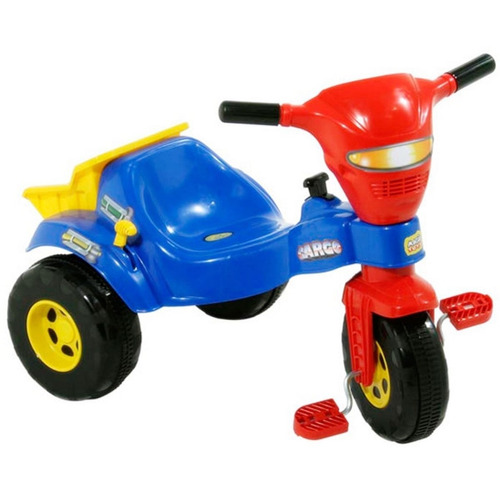 Triciclo Infantil Tico Tico Cargo Vermelho E Azul Magic Toys