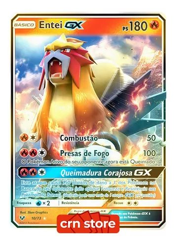 Entei-GX, Lendas Luminescentes, Banco de Dados de Cards do Estampas  Ilustradas