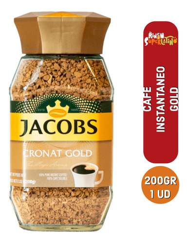 Café Instantáneo Jacobs Cronat Gold 200gr