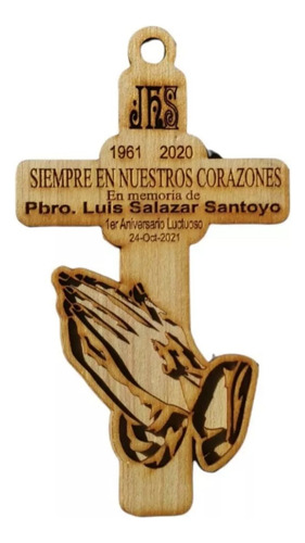 Cruz Fin De Novenario Aniversario Luctuoso 15cm 50pz