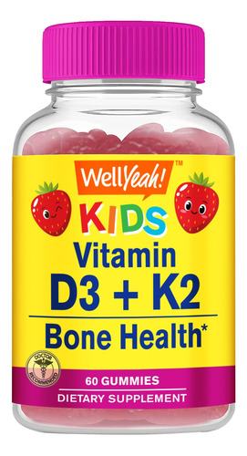 Wellyeah Gomitas De Vitamina D3 + K2 Para Ninos  Vitamina D
