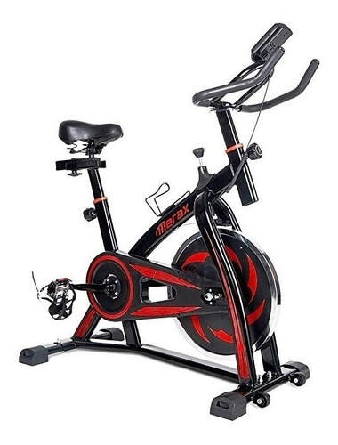 Bicicleta estática Merax Mz 300 Series para spinning color negro y rojo