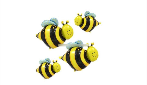 Set Globos Abejita Chiquitita X2 Unidades 80cm Abejita Amarillo Abejita