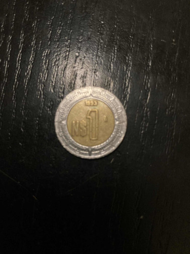 Moneda De 1 Peso Con Símbolo De N Año 1993 (Usado)
