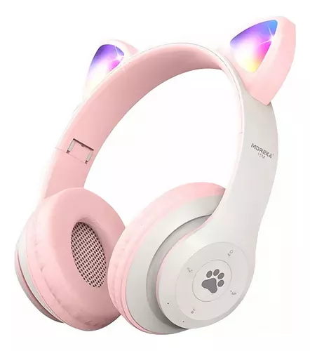 Auriculares Bluetooth Diadema Inalámbricos Para Niños 45h Rosa/Morado