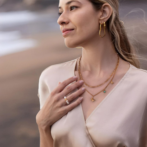 Daily Vibes Collares En Capas De Oro Para Mujer Collar De Ma