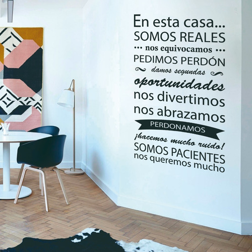 Vinilos Decorativos Frases En Esta Casa