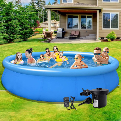 Piscina Inflable De 10 Pies Sobre El Suelo Piscina Con Bomba