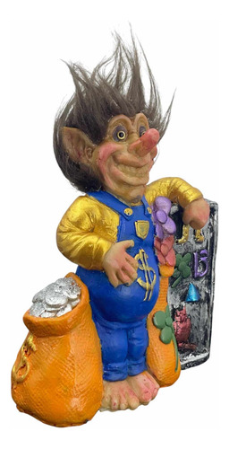 Troll Ven Dinero Talismán De Poder 25 Cm + Mini Troll