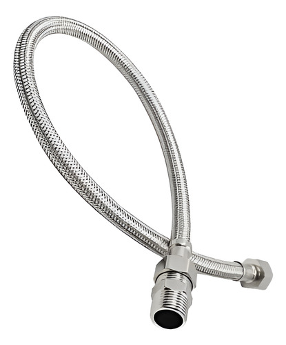 Engate Flexivel Rabicho Inox Tracado 40cm Macho X Femea 1/2