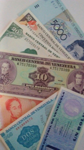 Oferta Set Billetes Antiguos Venezolanos.sin Circular Unc 