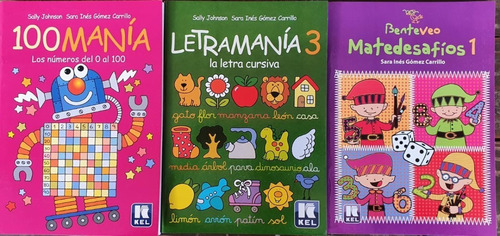 3 Libros 100manía Letramanía 3 Benteveo Matedesafíos 1 Kel 