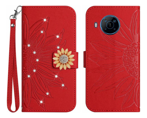 Funda For Teléfono Nokia X100 Con Tarjetero Y Tapa Abatible