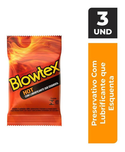 Preservativo Blowtex Hot Com 3 Unidades