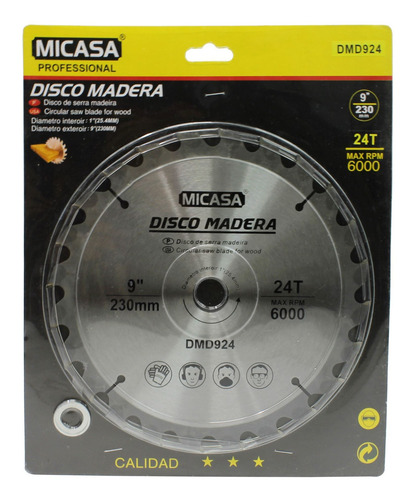 Disco Para Madera 9 230 Mm - Mi Casa - El Regalón