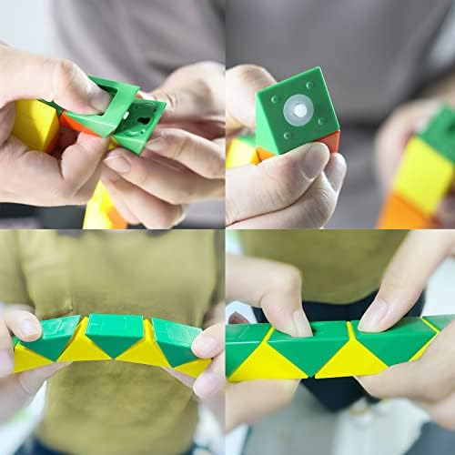 Puzzle Serpiente Mágico 24 Bloques Twist Para Mente