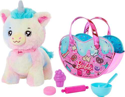 Set De Peluche Con Forma De Unicornio De Barbie Con Monedero