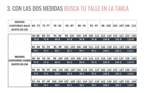 Talla 80 online de corpiño