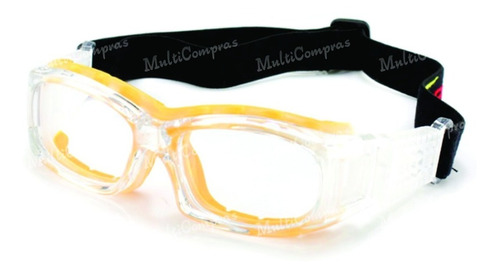 Goggle Deportivo Juvenil Graduar Oftalmico Futbol Amaril H54