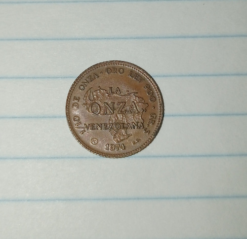 Moneda 1/10 Onza De Oro Venezolana Italcambio 