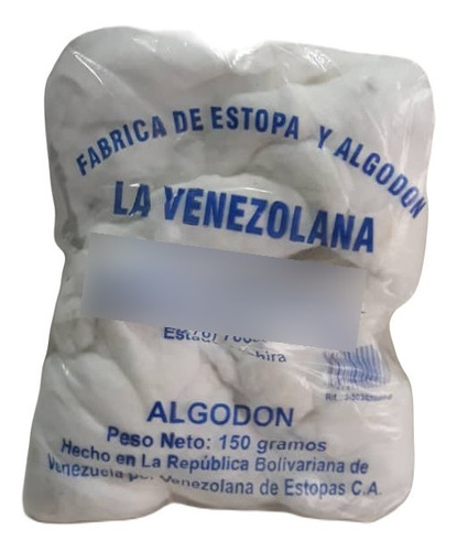 Algodon Blanco Para Pulir Vehiculos Y Otros Usos 150 Gramos