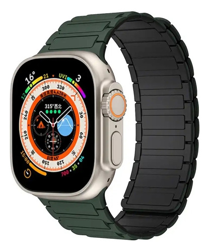 Correa Premium Para Apple Watch (42/49mm) Silicona Magnética