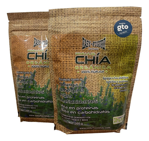 Semilla De Chia Orgánica 100% Natural