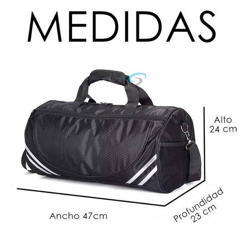 Maleta Deportiva Gym Viaje Mochila Franjas Colores De Moda W