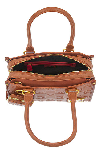 Bolsa Satchel Cloe Quinali Ii Chico Color Marrón