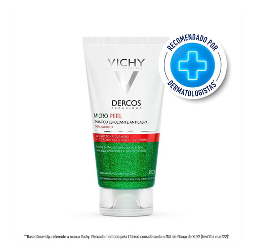 Shampoo Esfoliante Anticaspa Vichy Dercos Micropeel 150g