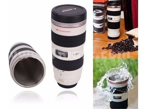 Taza Mug Tipo Lente Largo Fotográfico Con Bolsa Isc Isc