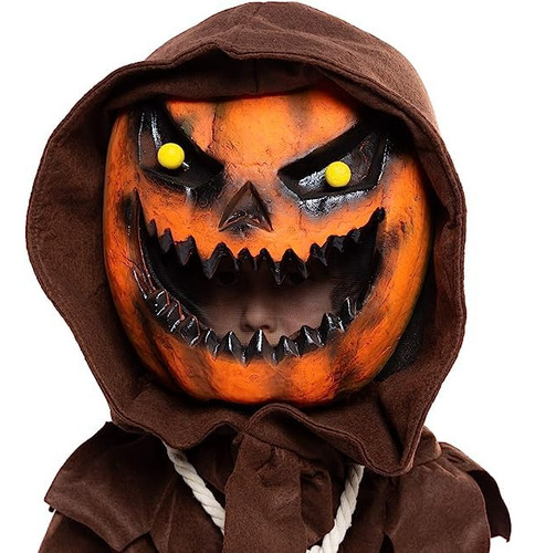 Disfraz De Cabeza De Calabaza Con Calabaza Para Niños
